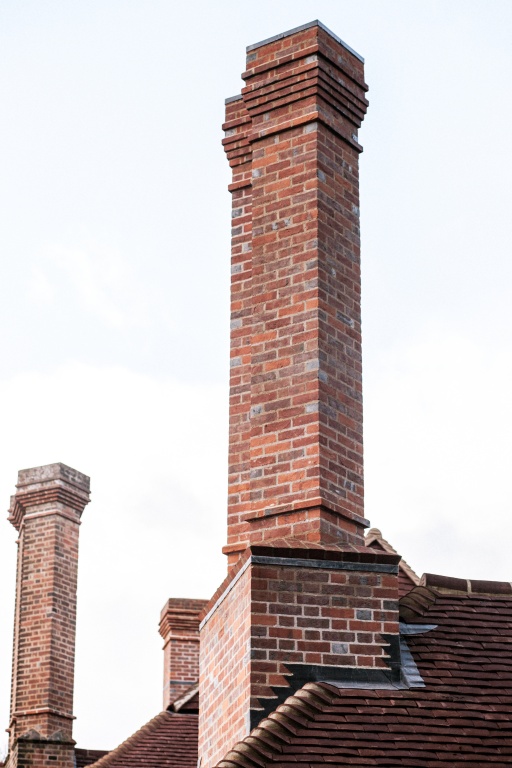 Large Arts and Craft house chimney stacks