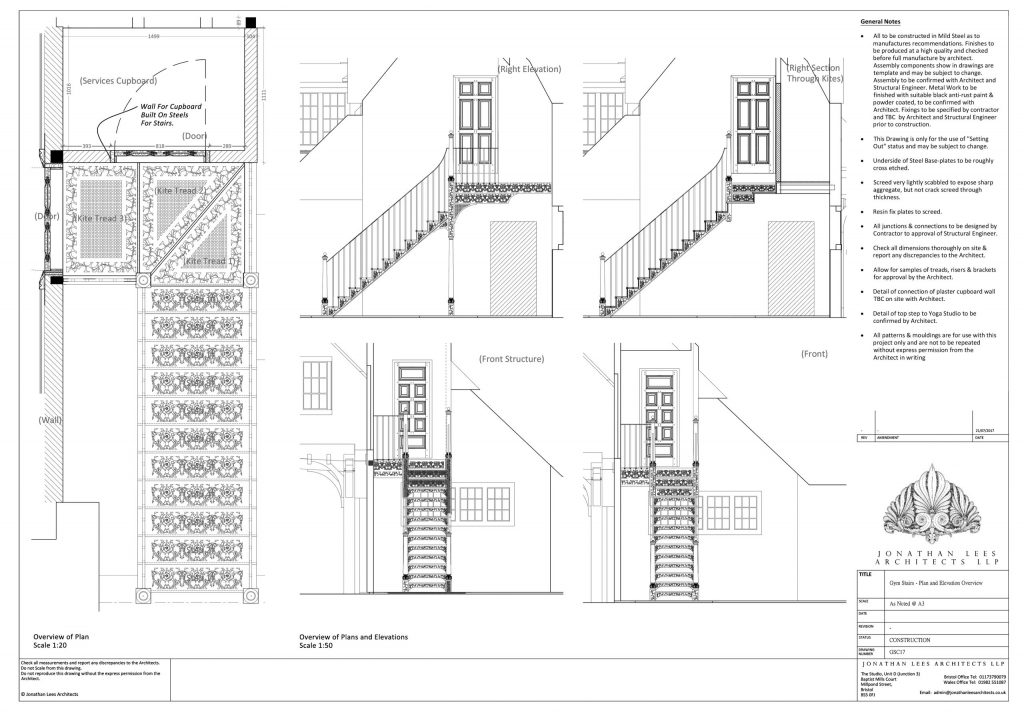 Bespoke metal staircase design