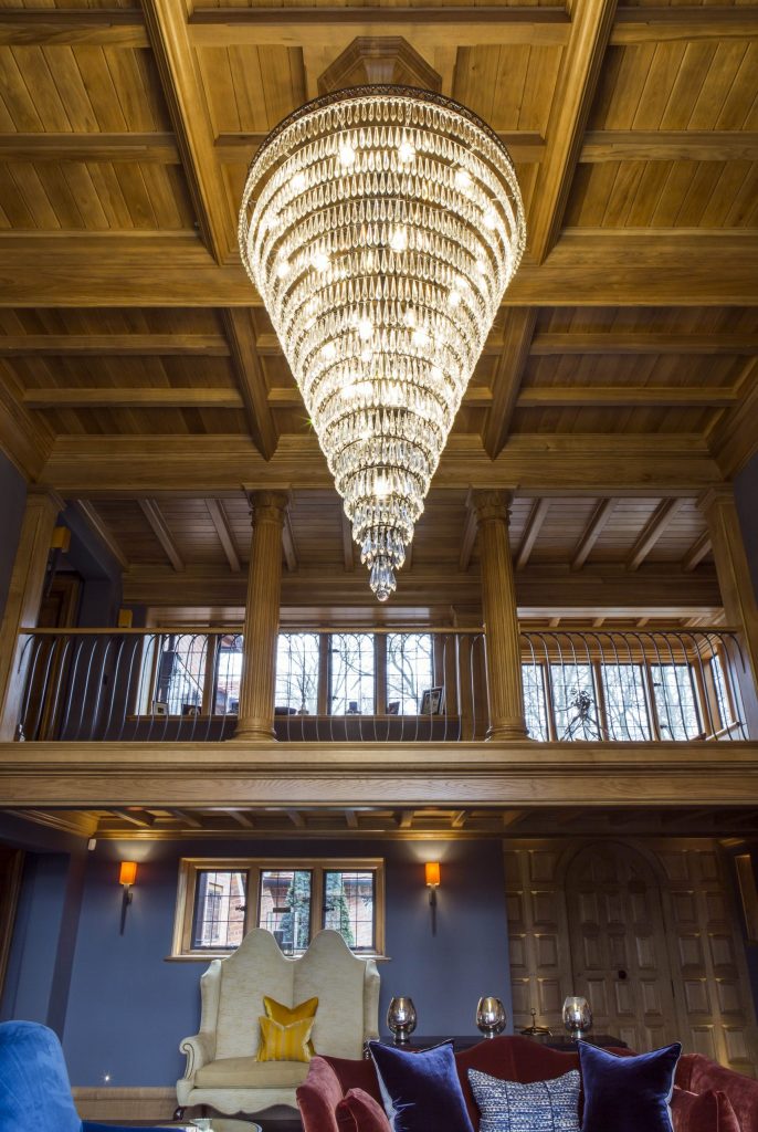 Feature Oak ceiling in new country house