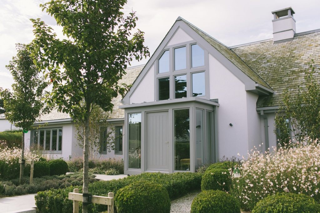 Cornish Classical House Seaside new build house with classical proportions