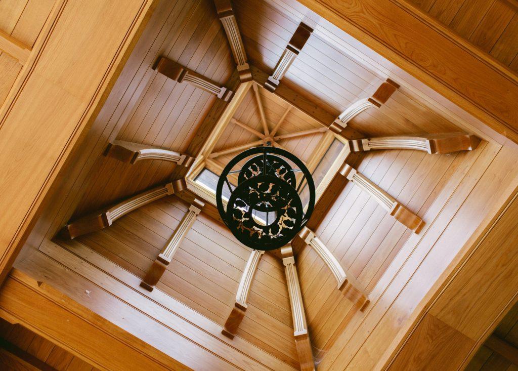 Brick and stone classical garden summerhouse