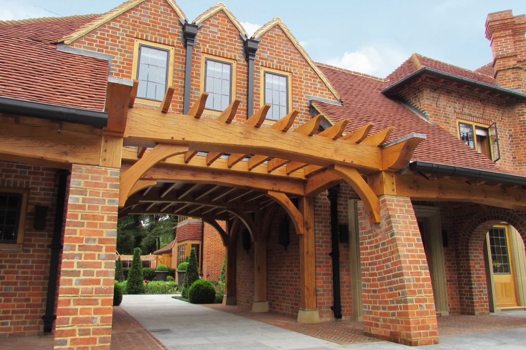 Coach House to Country House Arts and Crafts couch house and cart-way