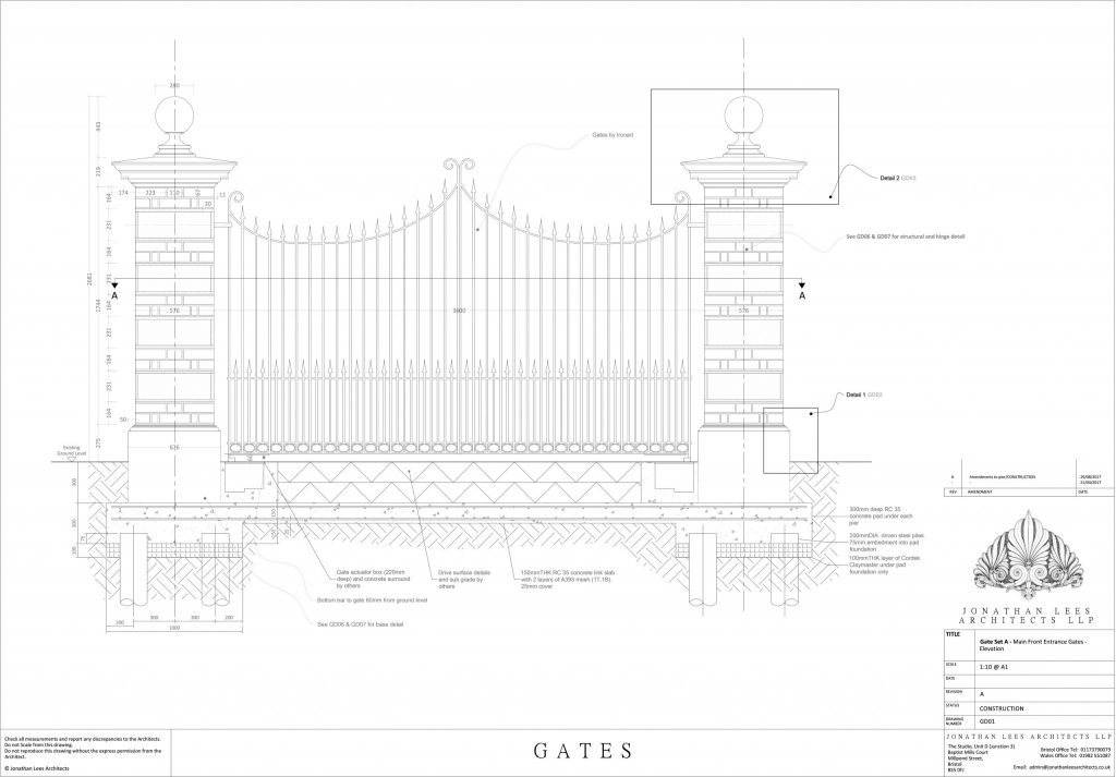 Bespoke entrance gates design