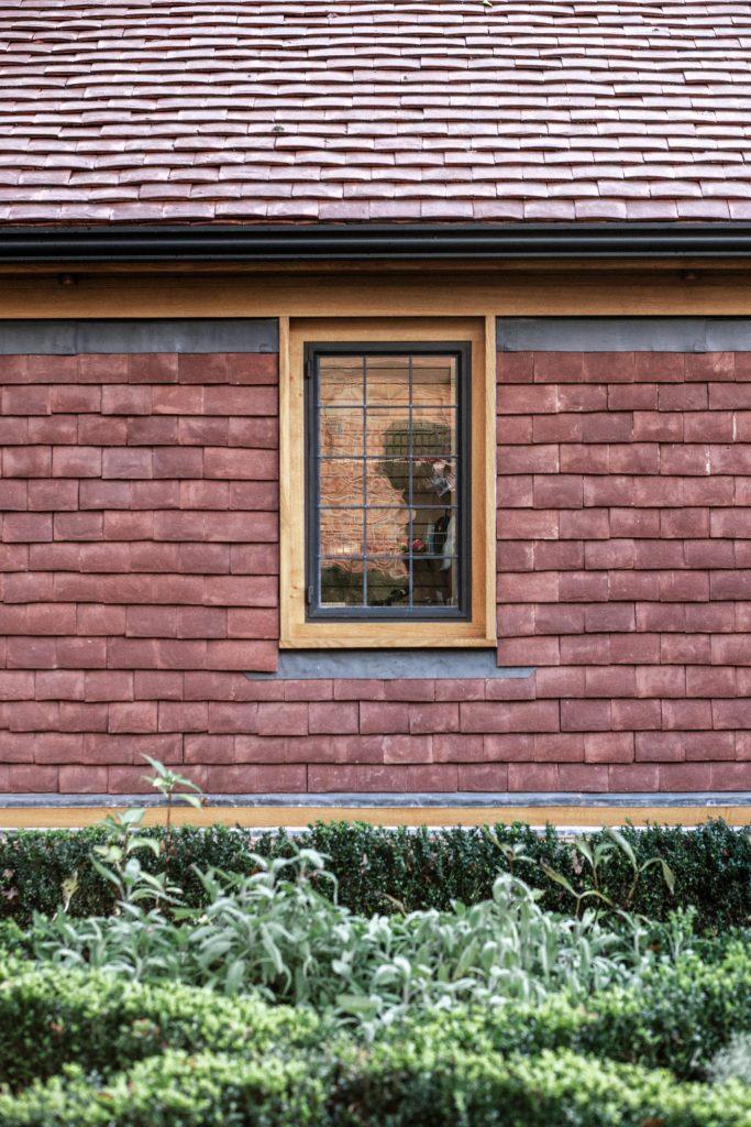 Oak framed stables outbuilding with tile cladding