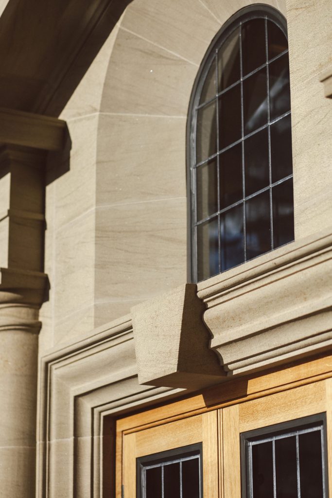 Classical Oak and Stone front of house