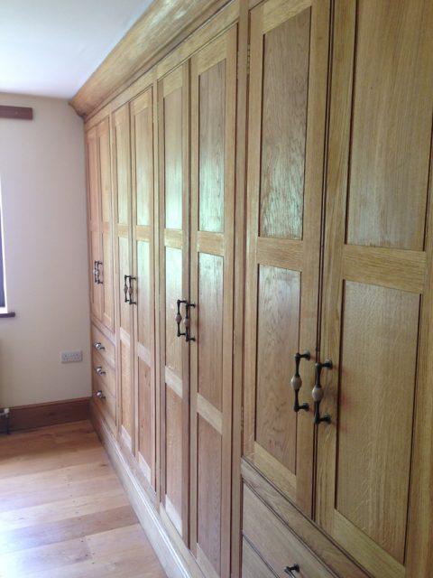 Fitted Oak Wardrobes - Jonathan Lees Architects