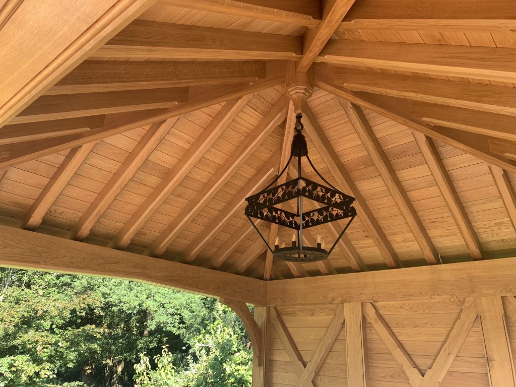 Bespoke metal chandelier Garden pavilion metal chandelier ceiling light