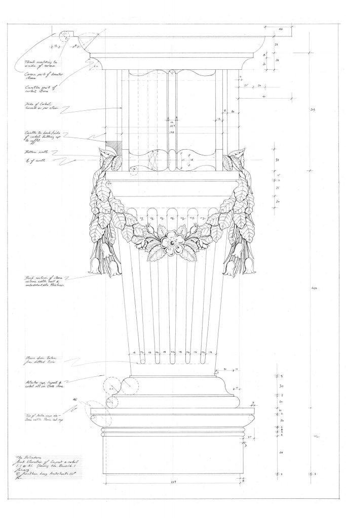 Classical Stone Inpost Design Drawing New Classical Architecture in the UK
