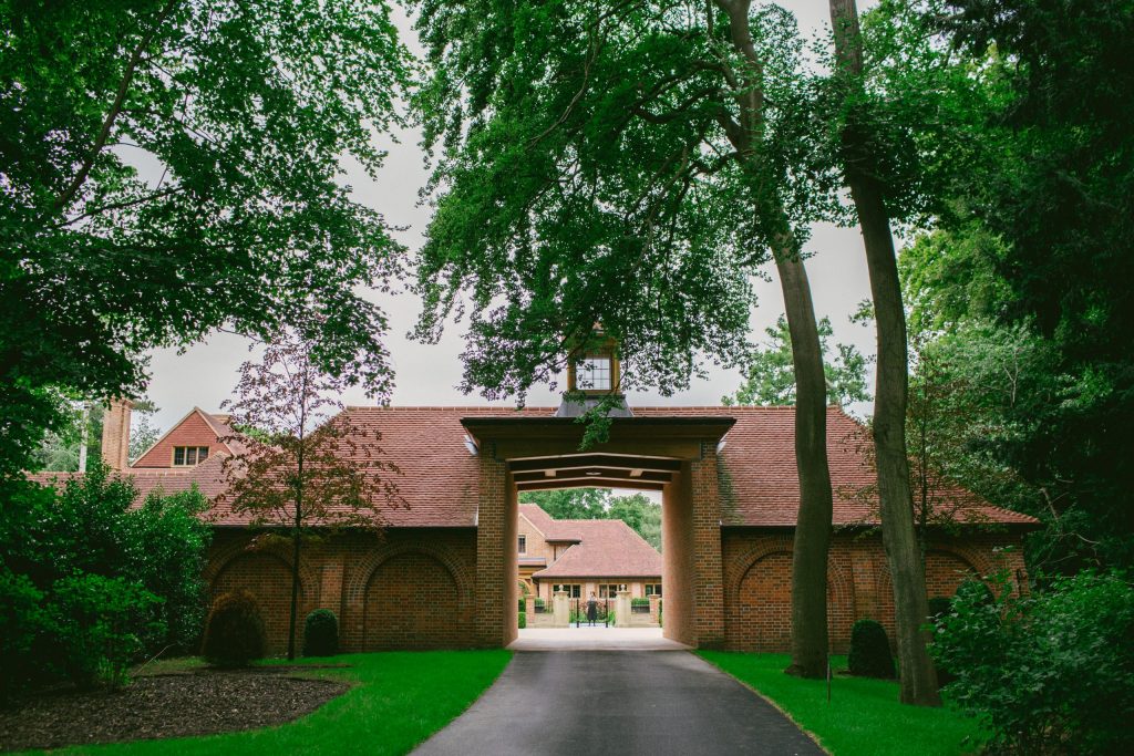 Brick entrance building to country estate Brick entrance building to country estate