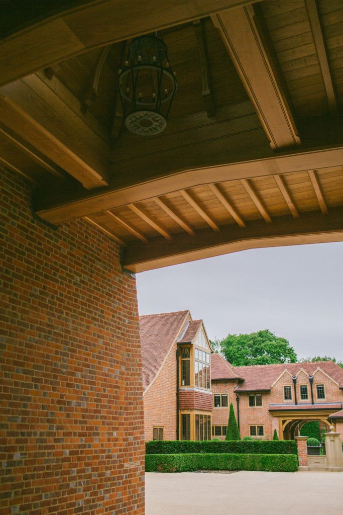 Grand entrance gatehouse to country estate