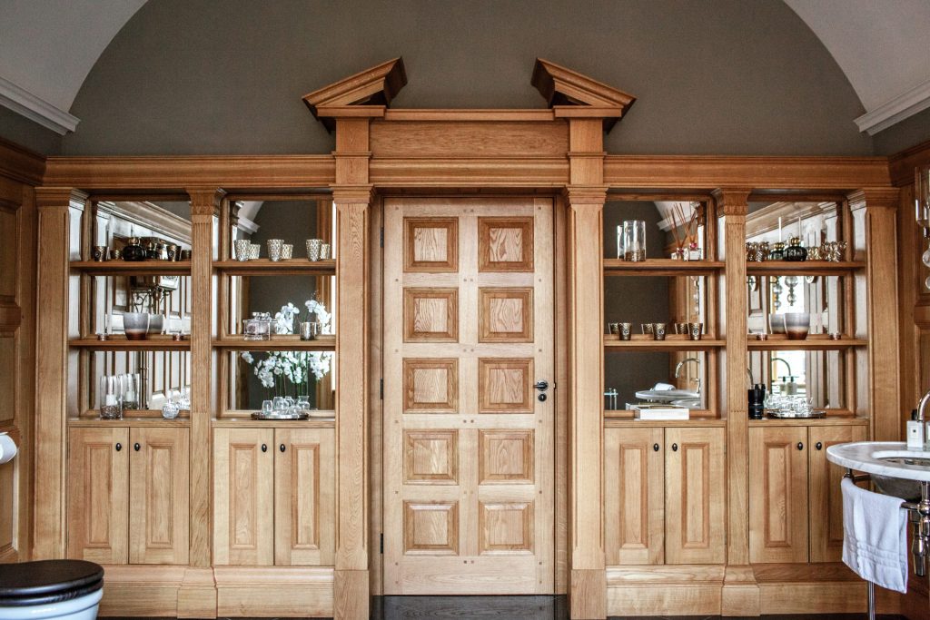 Bespoke Bathroom Cabinet Oak Panelling