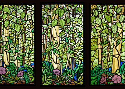 Stained Glass Triptych Window