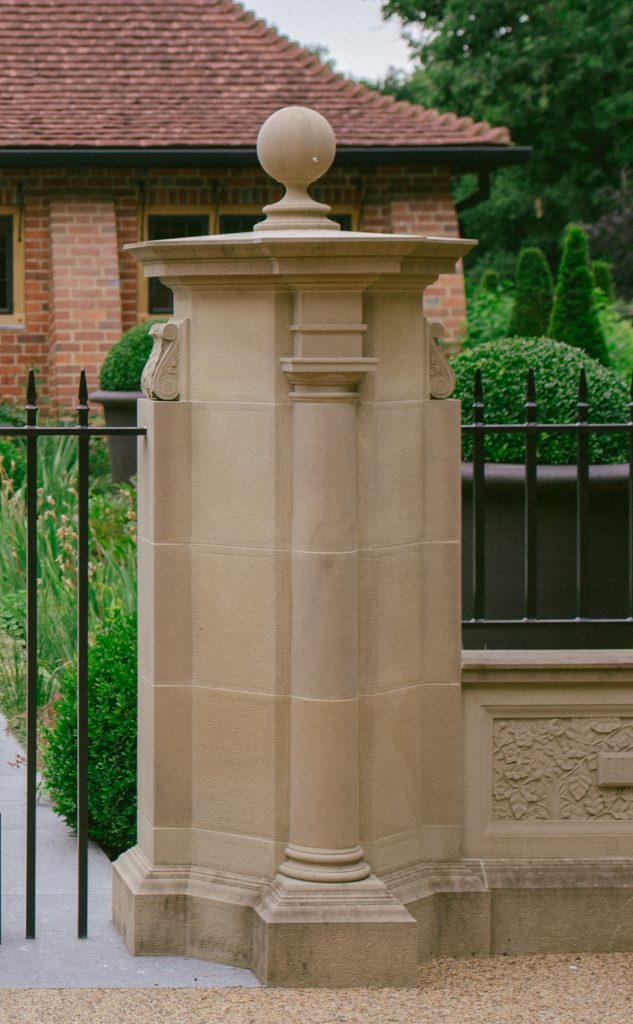 Stone Architectural Gate Pier Classical Architecture stone gate post