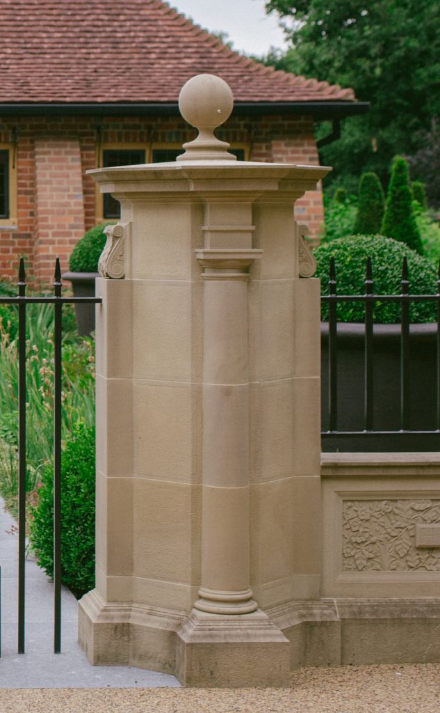 Classical Architecture stone gate post