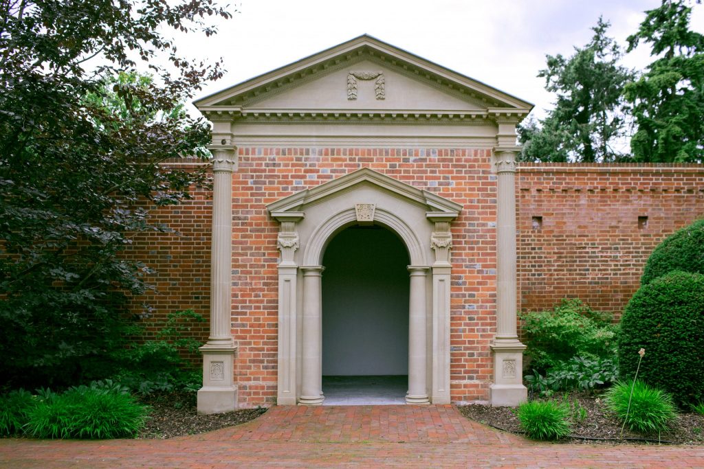 The Belvedere Garden Folly Classical garden folly building in estate grounds