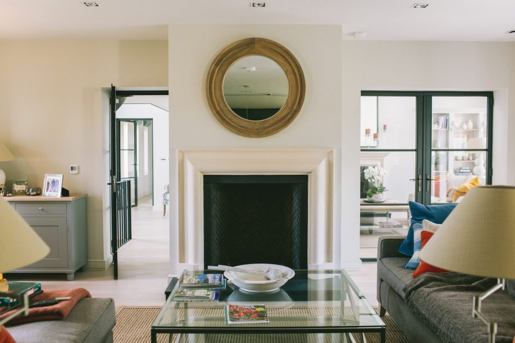 Open plan contemporary living in Cornwall Open plan contemporary living space in a seaside home