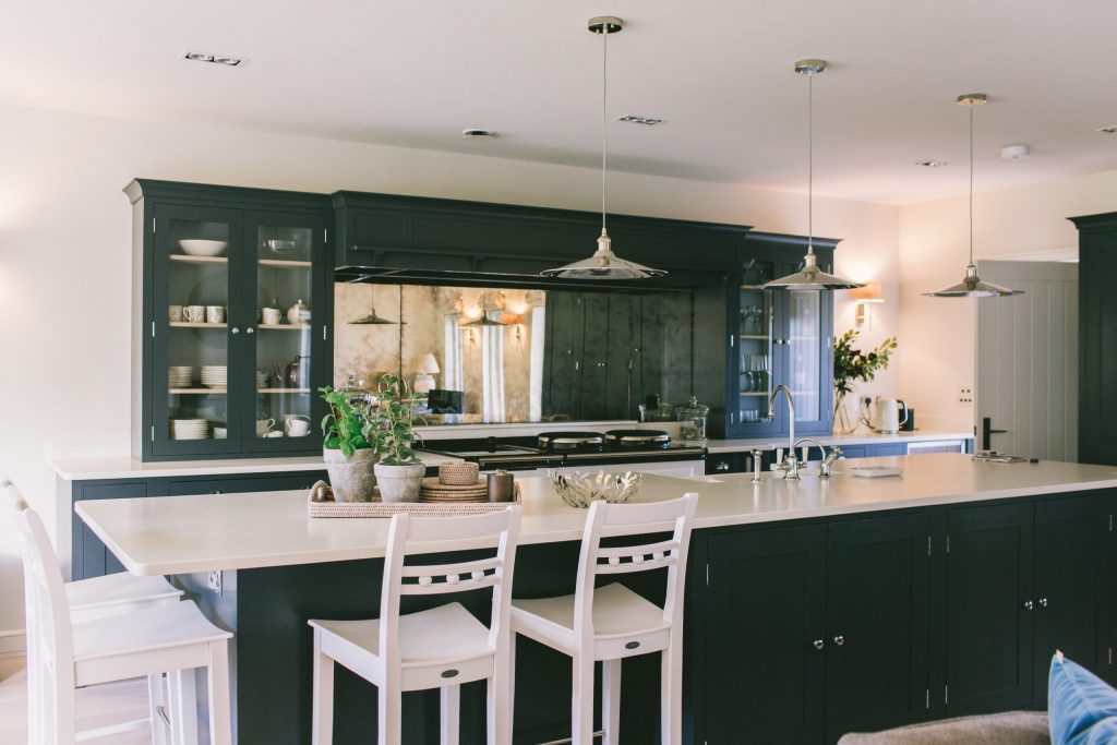 Classic contemporary kitchen design in new build house