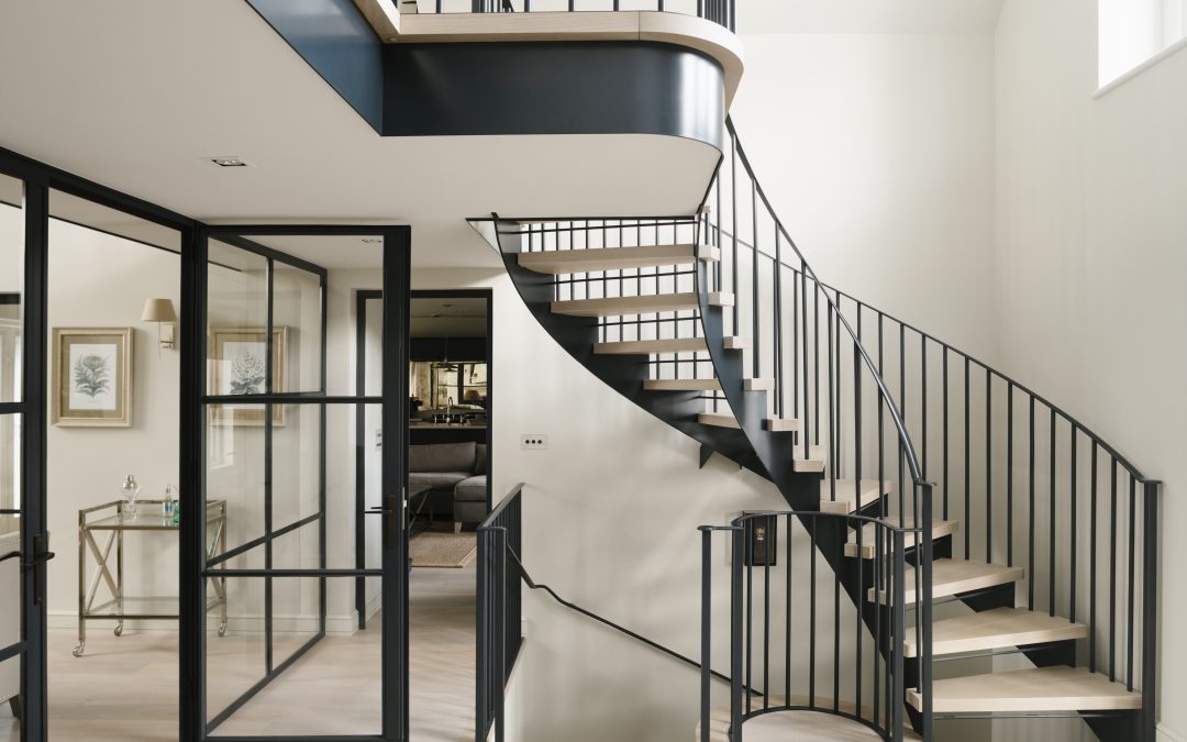 Metal and Oak Staircase