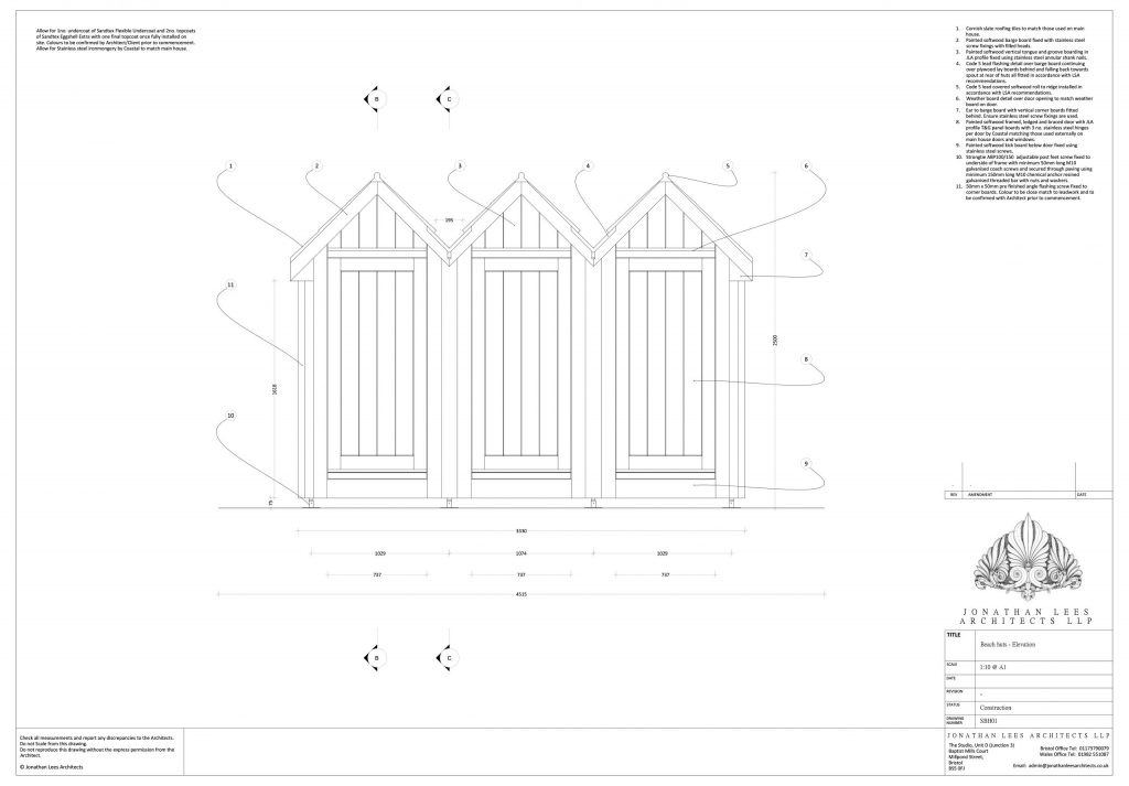 Bespoke seaside beach hut style shed