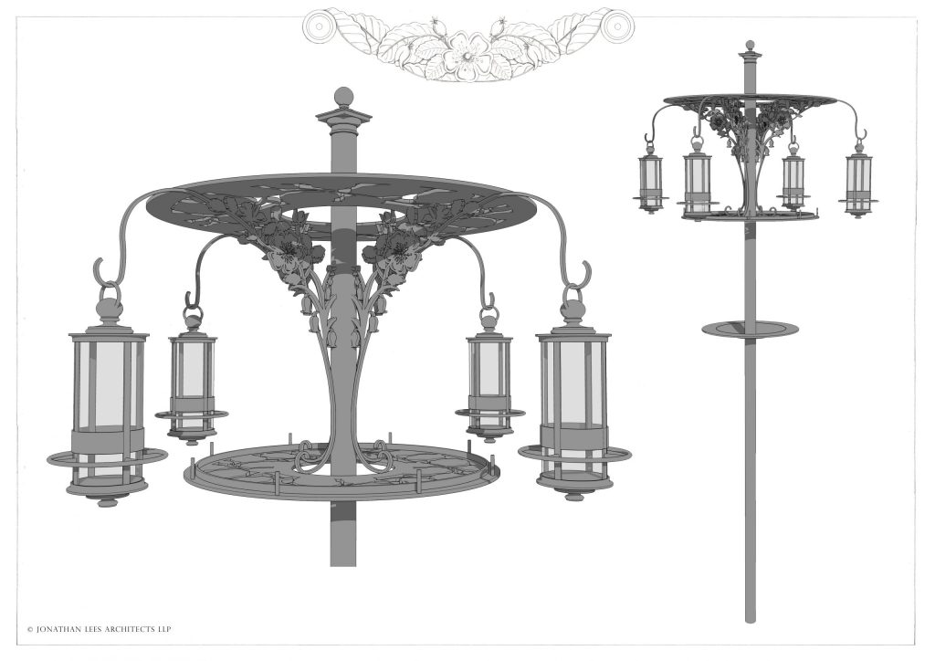 Bespoke metal bird feeding station