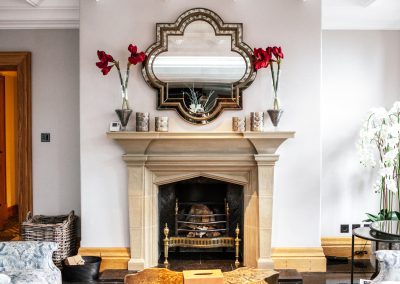 Classical Stone Fireplace