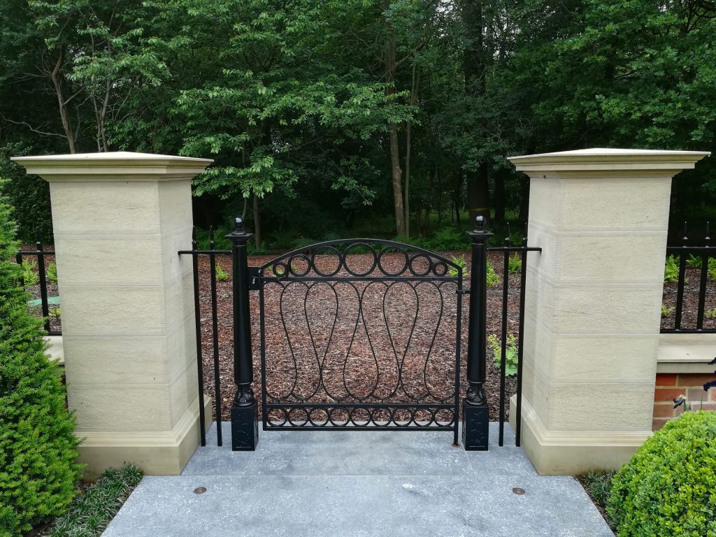 Arts and Crafts garden metal gate