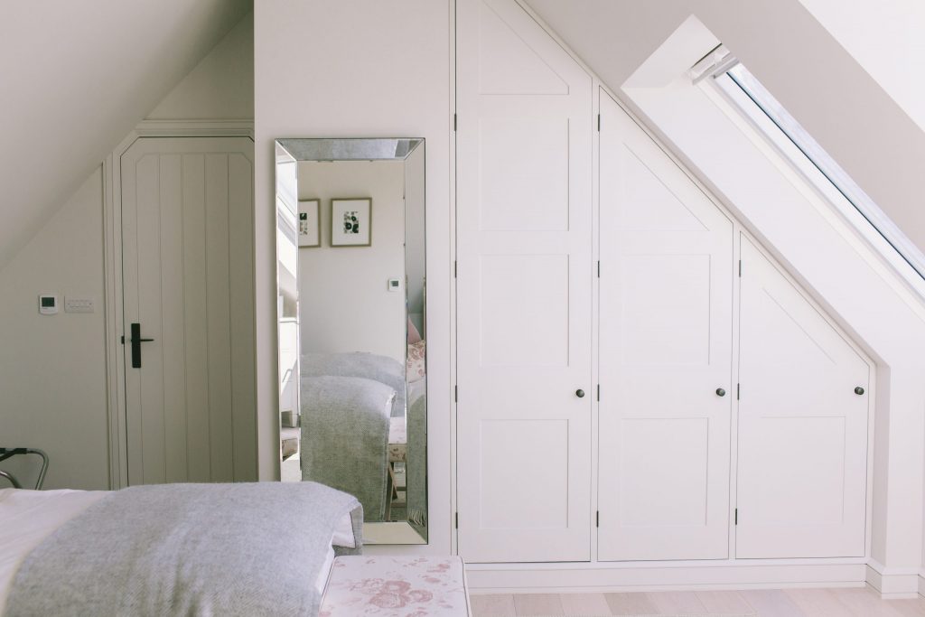 New fitted wardrobes in loft room