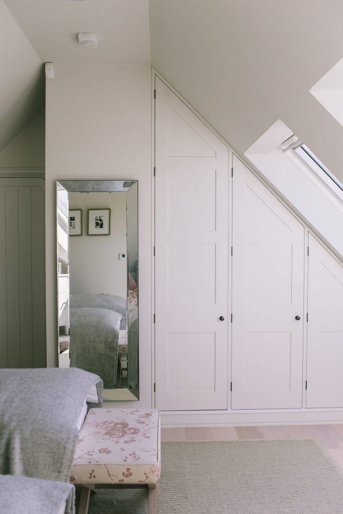 Architect designed fitted wardrobes Wardrobes designed by architect made by joiner