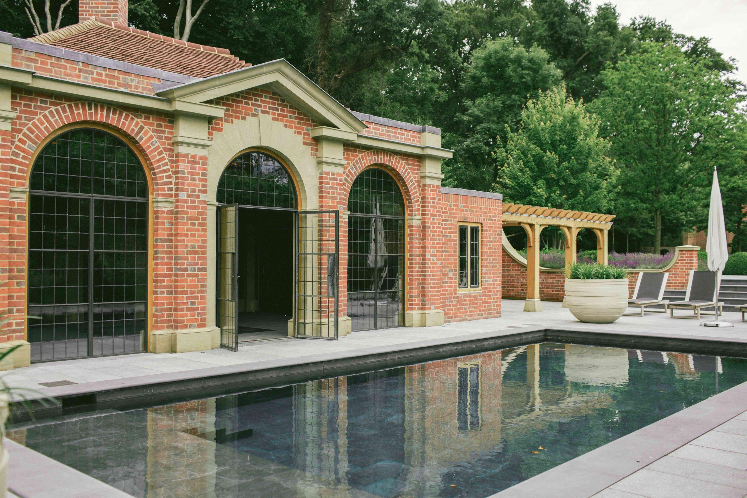 Huge Arts and Crafts stone chimney breast