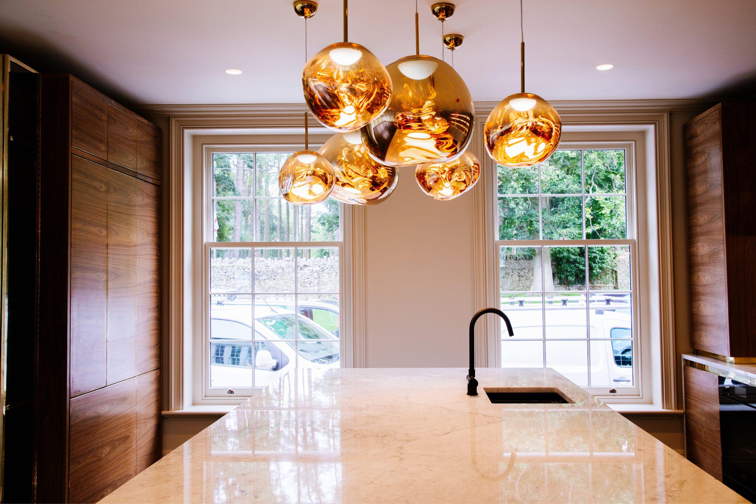 Brick and stone classical garden summerhouse