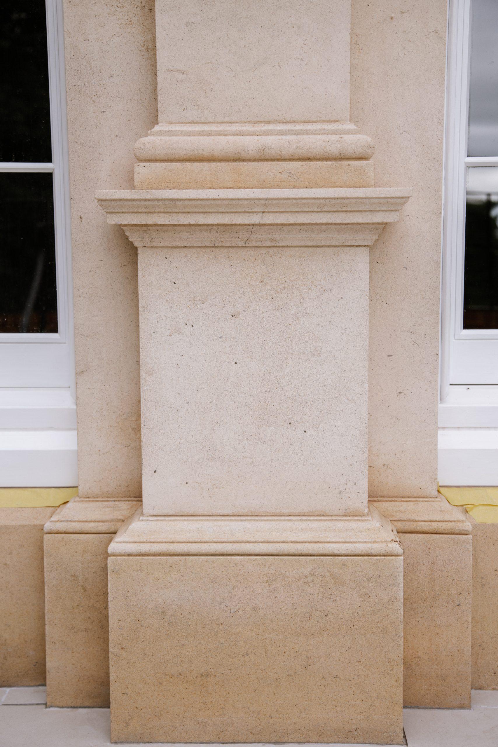 A watercolour of the East elevation to an Arts and Crafts country house restoration and remodelling project in the Quantocks. Painted by Jonathan Lees.