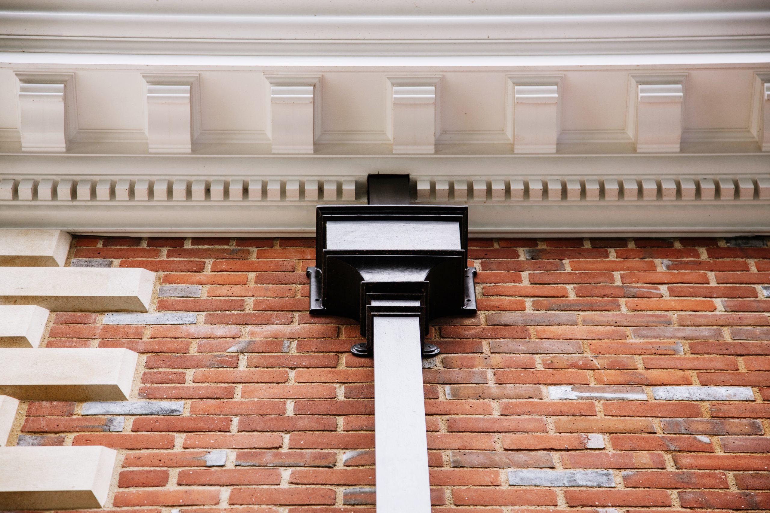 Brick and stone classical garden summerhouse