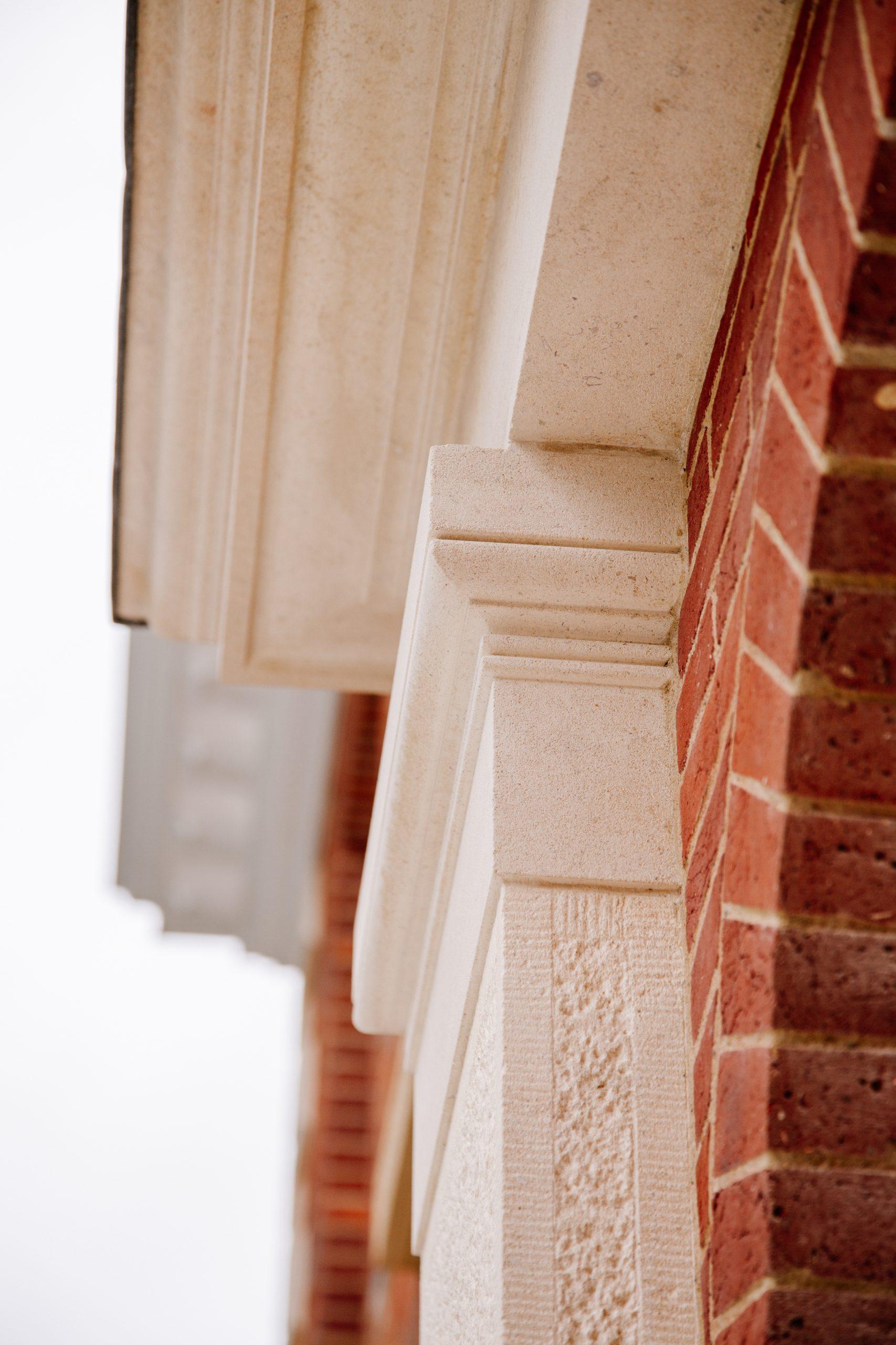 Technical Hand Drawing of Classical Carved Inpost