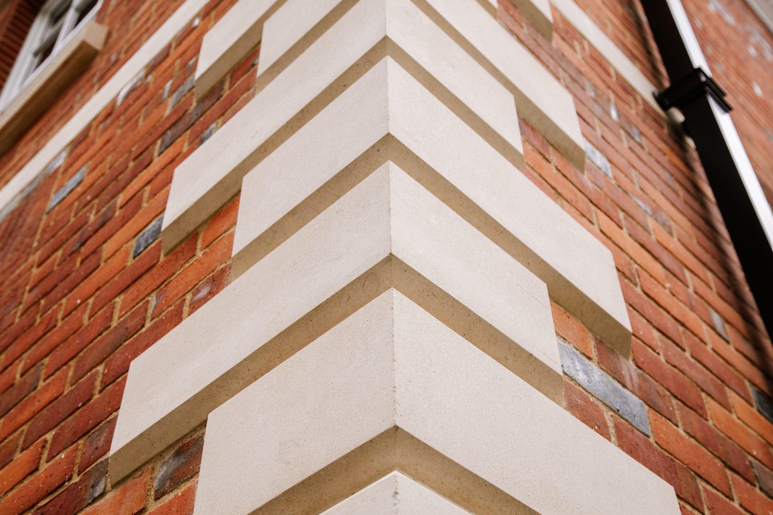 Brick and stone classical garden summerhouse