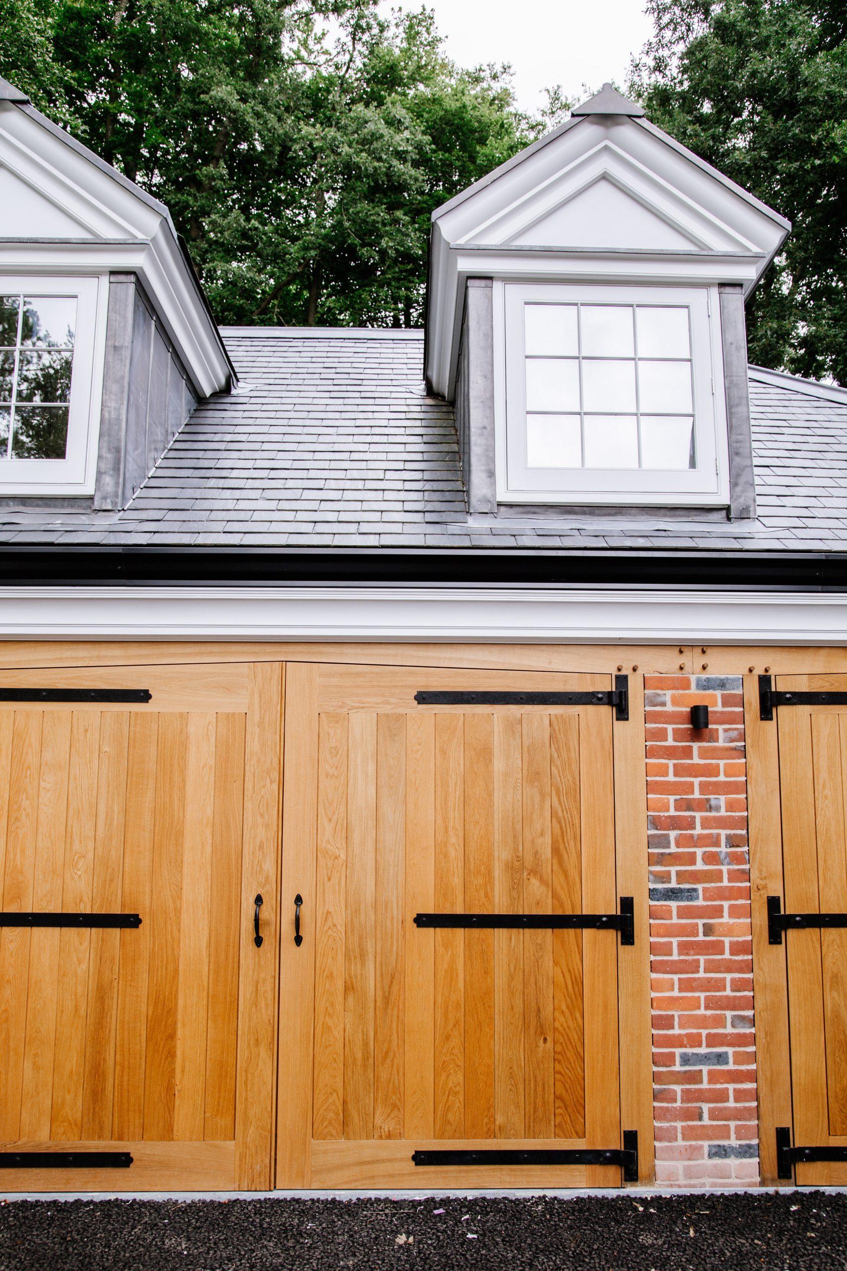 Brick and stone classical garden summerhouse