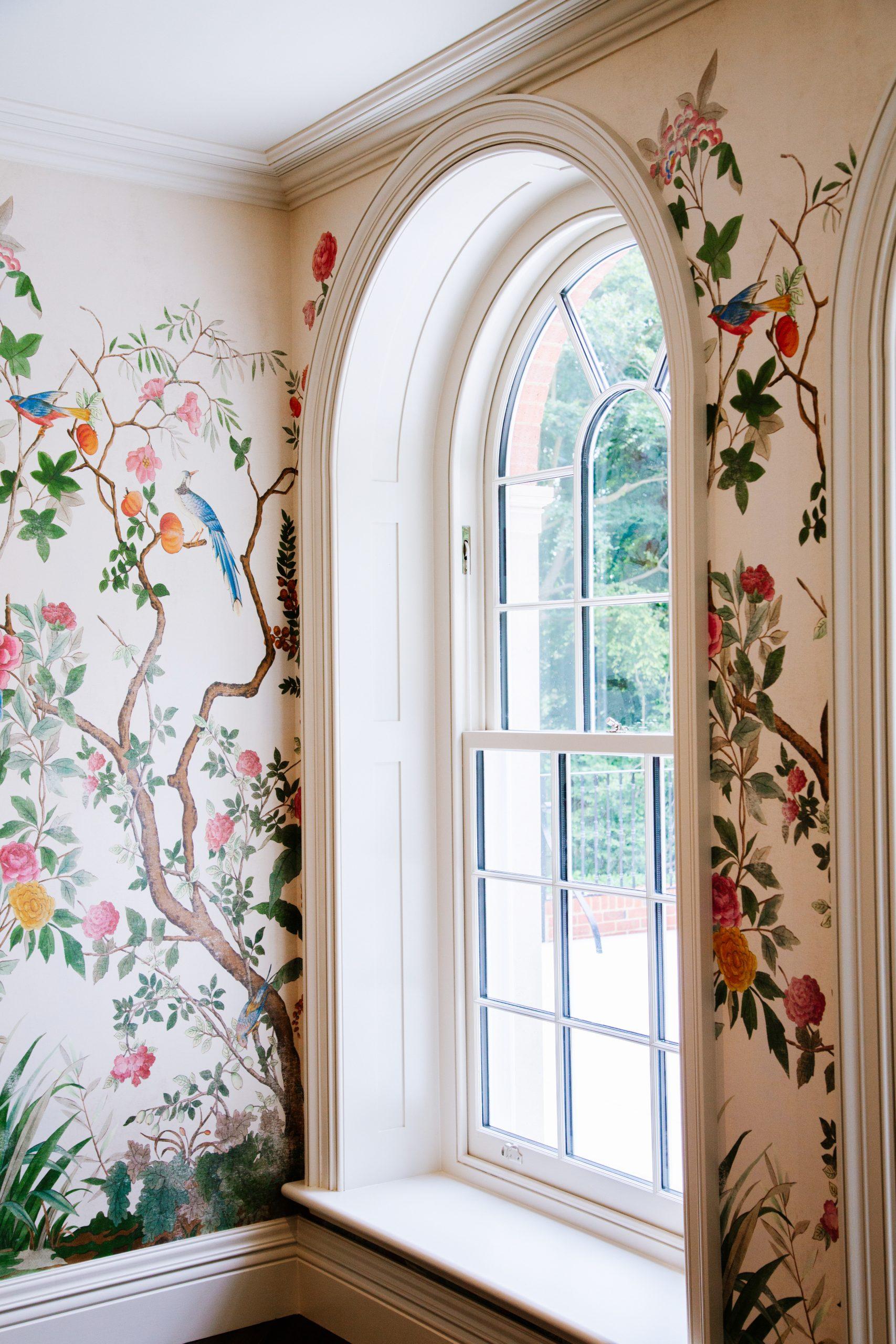 Brick and stone classical garden summerhouse