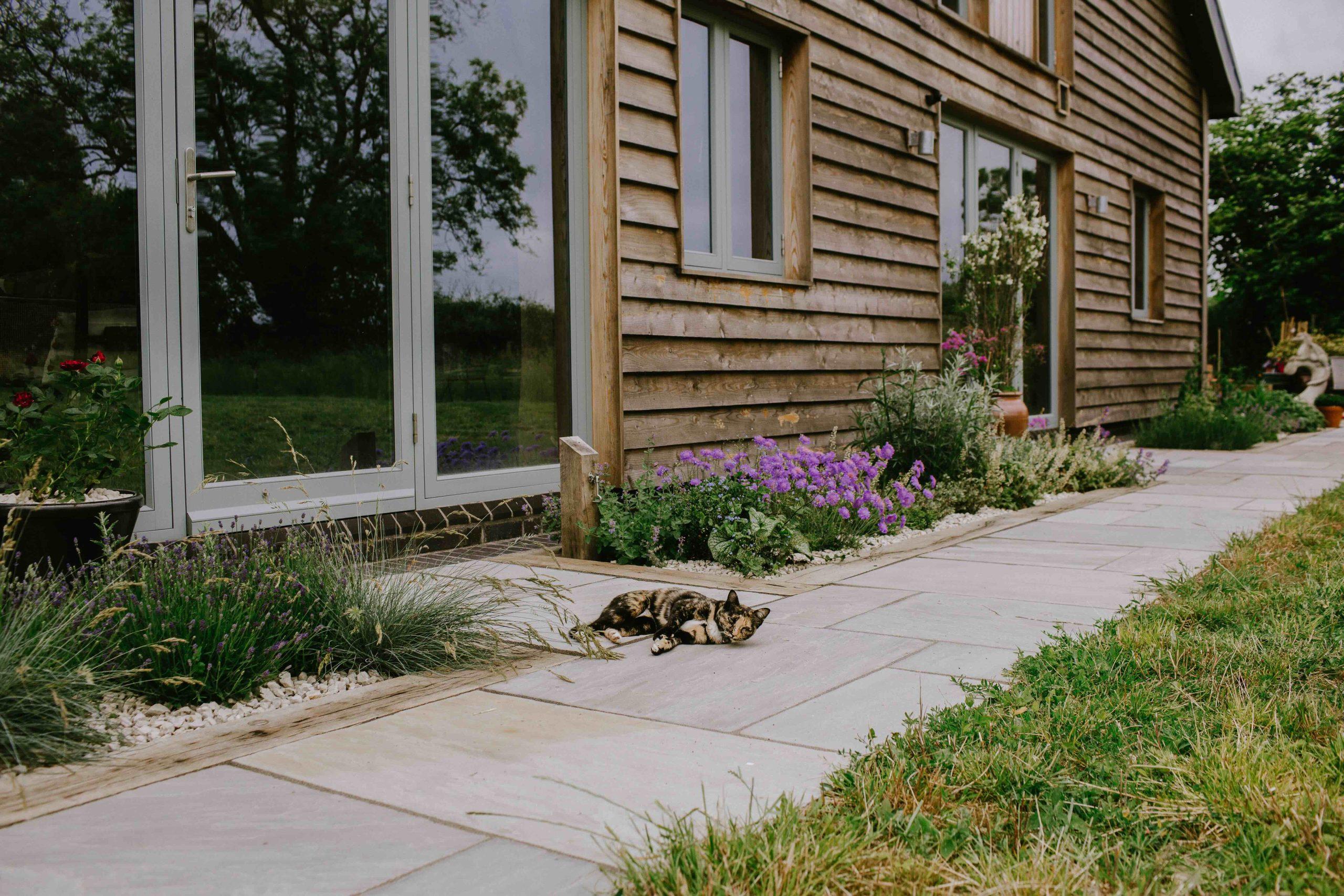 Bespoke large metal pendant light for Oak frame roof