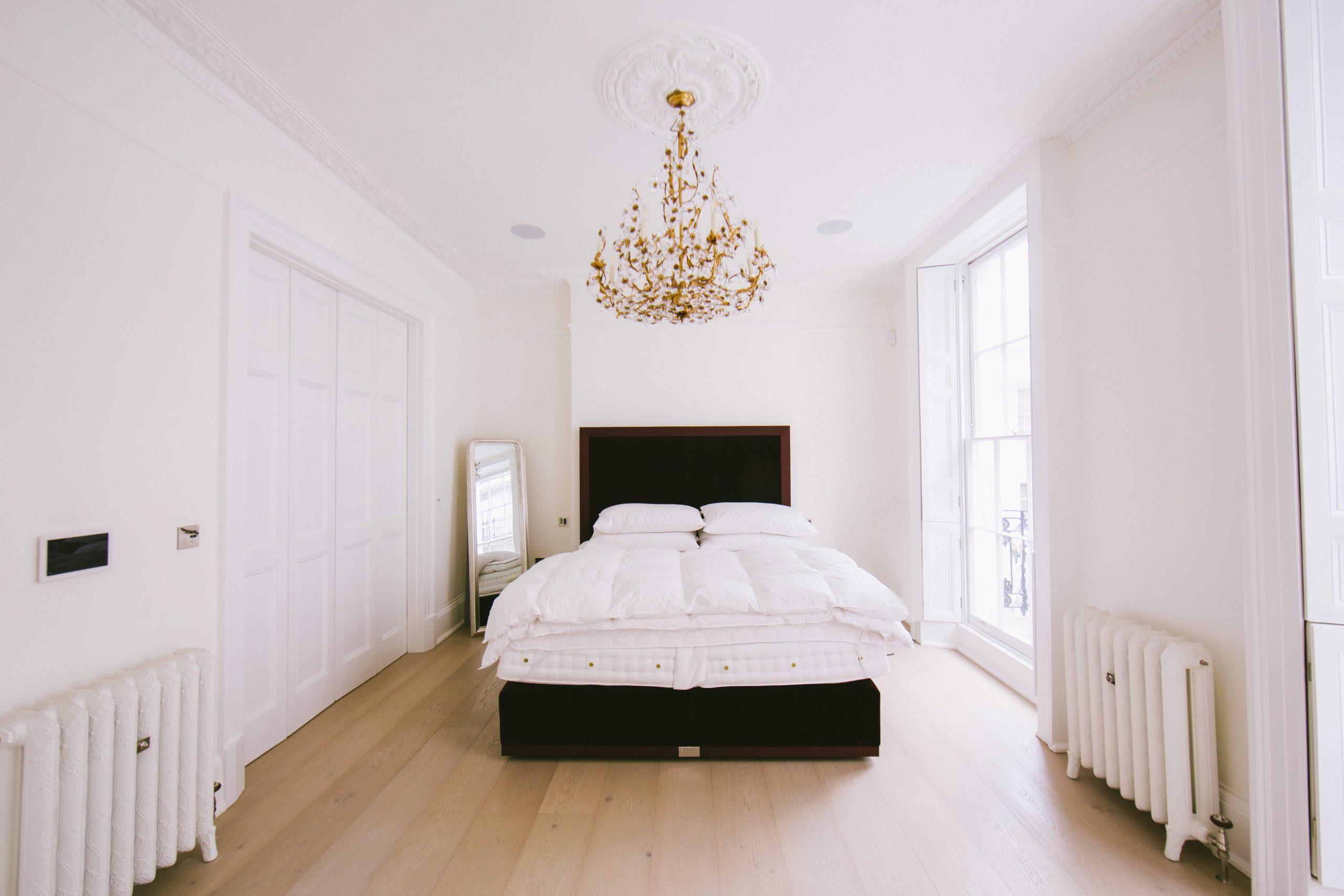 Stone carved floral swag on classical garden building