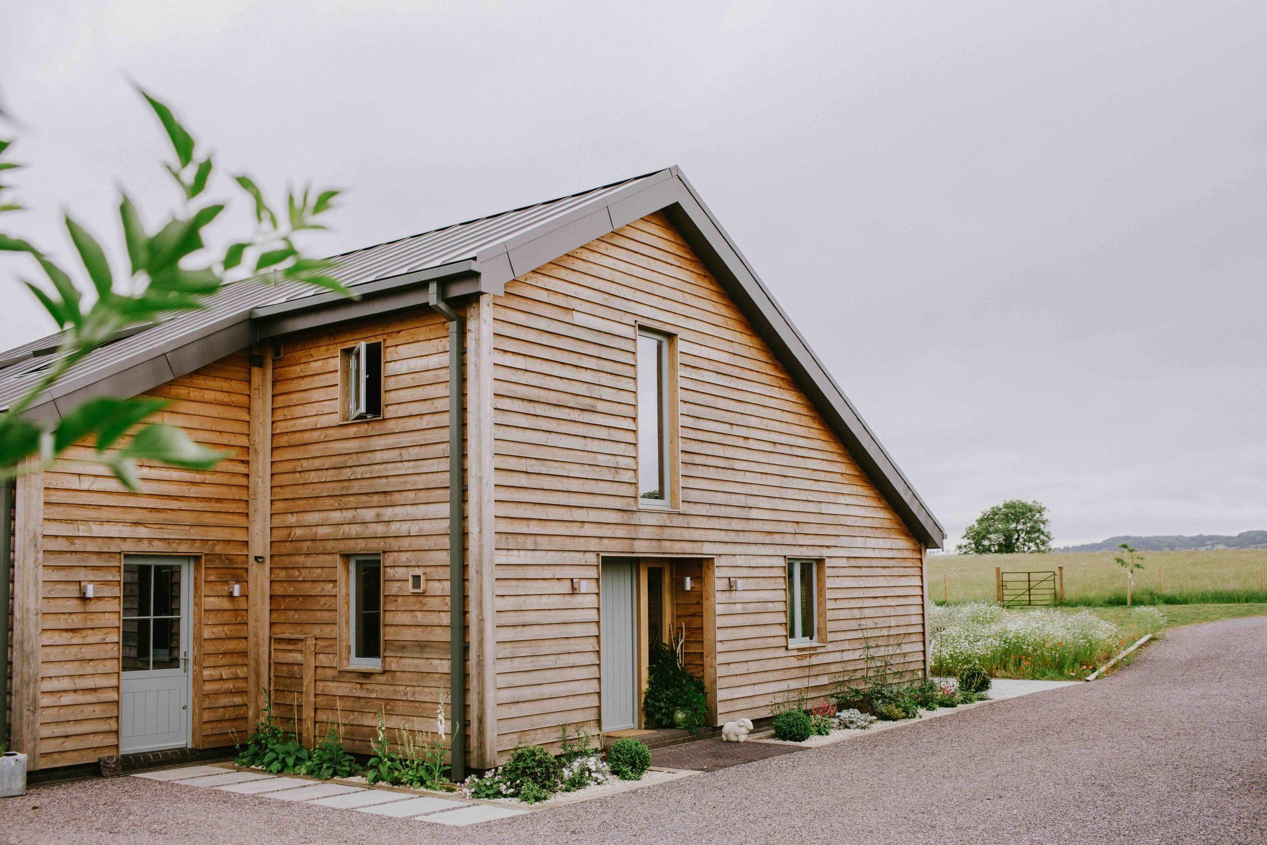 Oak ceiling lantern and exposed beams